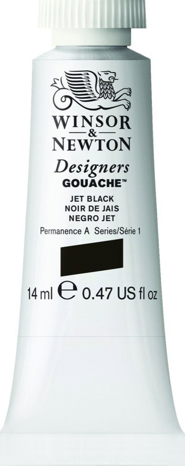 SmartMax Σχεδιαστικό Χρώμα Γκουάς 14ml, Jet Black 335