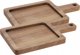 Excellent Houseware Επιφάνεια Κοπής & Σερβιρίσματος από Ξύλο Ακακίας, Σετ 2 Τεμάχια