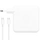 DeTech Τροφοδοτικό Ρεύματος, Για Apple, 87W, Type-C, Λευκο - 353