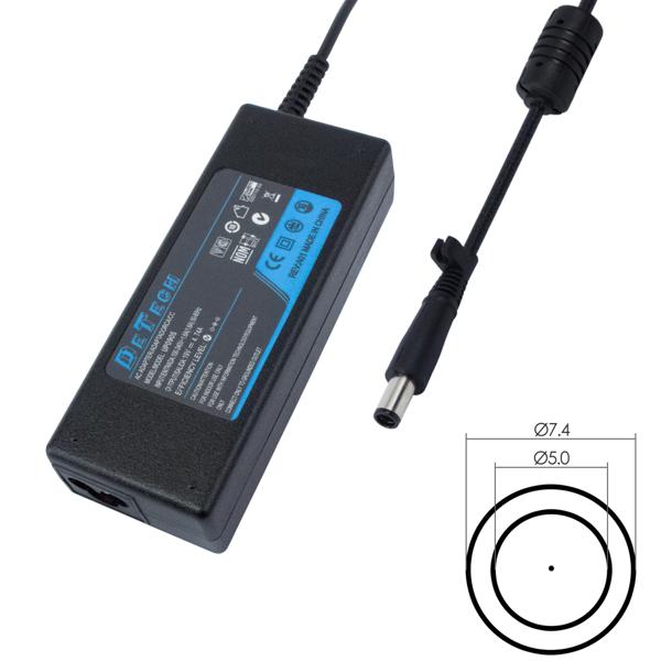 DeTech Τροφοδοτικό Ρεύματος για Dell 90W 19.5V 4.62A 7.4*5.0 - 221