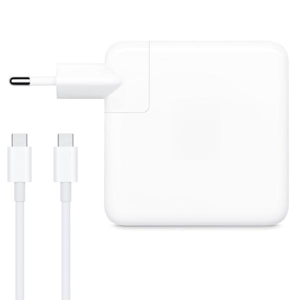 DeTech Τροφοδοτικό Ρεύματος, Για Apple, 61W, Type-C, Λευκο - 352