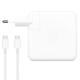 DeTech Τροφοδοτικό Ρεύματος, Για Apple, 61W, Type-C, Λευκο - 352