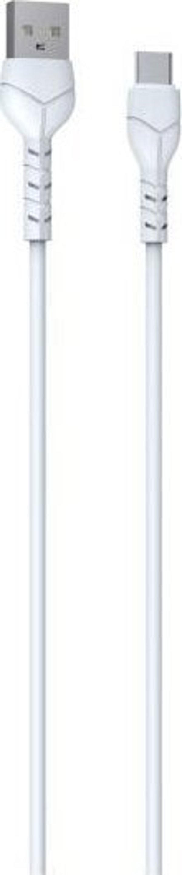 Devia cable Kintone V2 EC305  USB - USB-C 1,0 m 2,1A white set 30 pcs