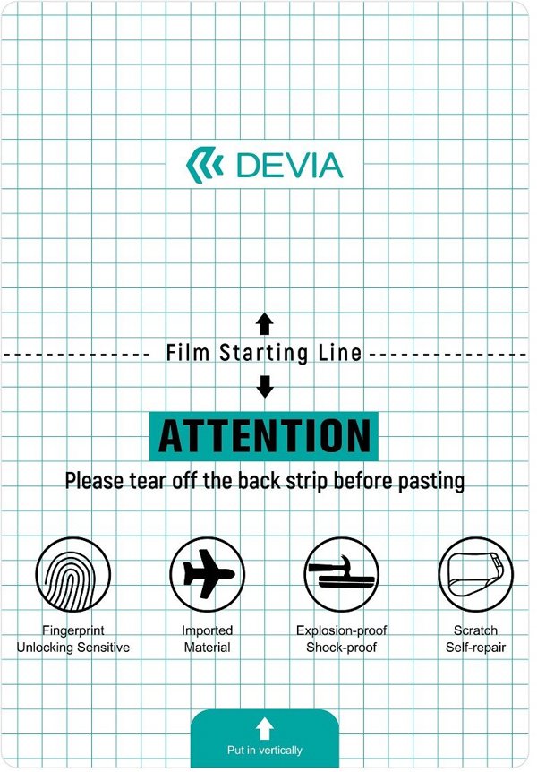 Devia Anticrash foil set for tablets for a cutting machine 20 pcs 20 x 29 cm