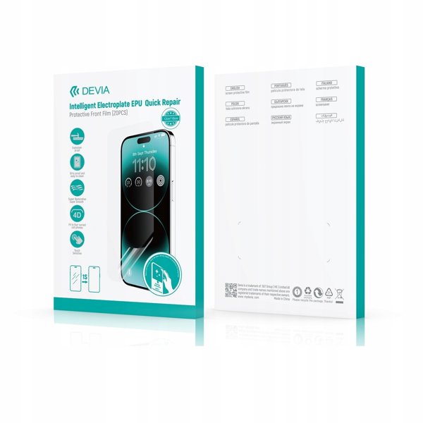 Devia σετ αυτοϊασιας φιλμ EPU electroplate για smartphone 20 τεμαχια