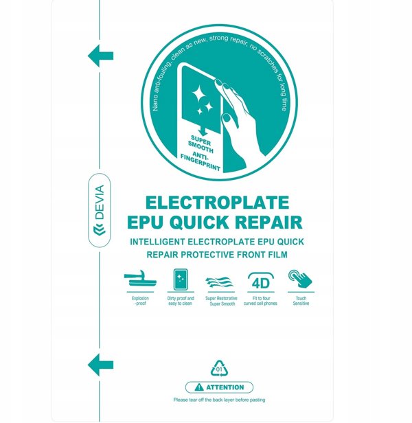 Devia σετ αυτοϊασιας φιλμ EPU electroplate για smartphone 20 τεμαχια