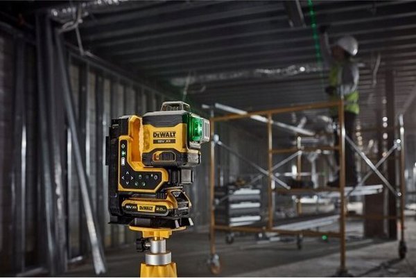 DeWalt DCLE34035D1 Γραμμικό Λέιζερ 18V Πράσινο 3x360° με 1x2.0Ah Μπαταρία