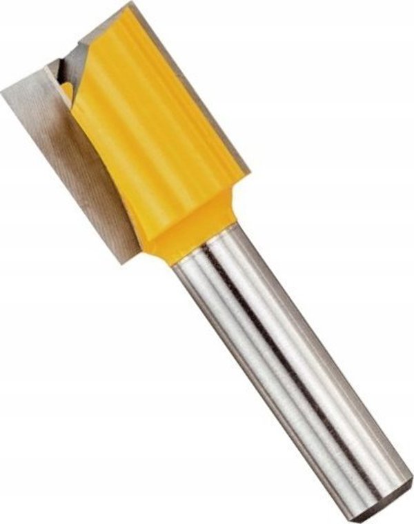 Dewalt Φρέζα Ευθείας Κοπής 16mm, Άξονας 8mm, Μήκος Εργασίας 20mm με Τεχνολογία Anti-kickback για Laminate