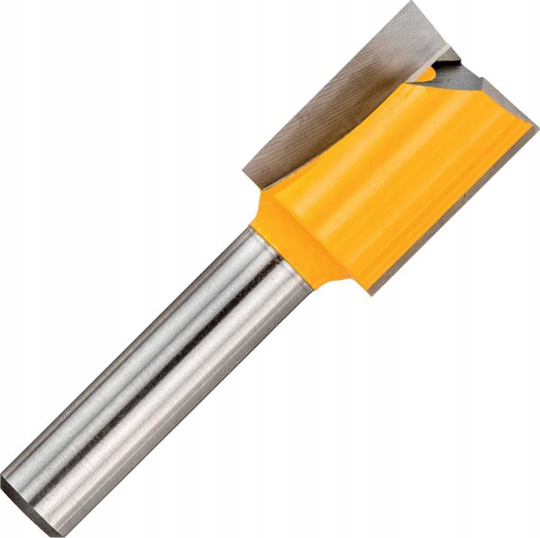 Dewalt Φρέζα Ευθείας Κοπής 16mm, Άξονας 8mm, Μήκος Εργασίας 20mm με Τεχνολογία Anti-kickback για Laminate