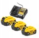 DEWALT ZESTAW COMBO 18V DCK266P3T (DCD796, DCF887) 3x5,0Ah TSTAK