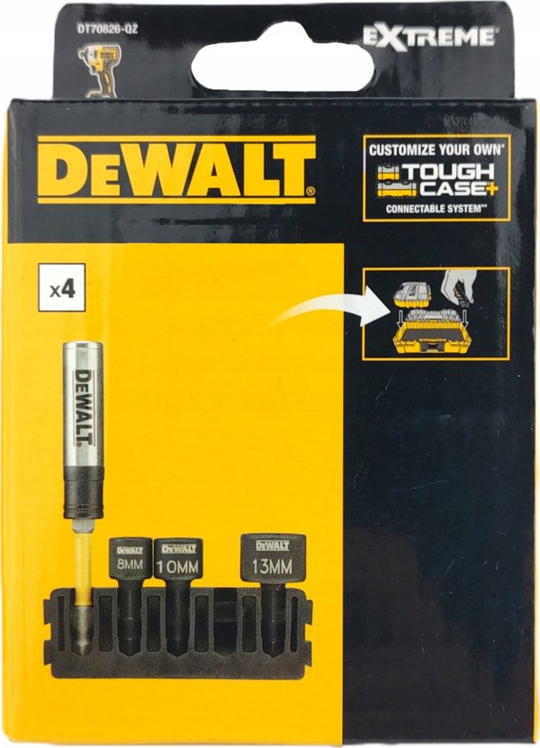 Dewalt DEWALT IMPACT SOCKET SET 3 pcs. +1/4" HANDLE