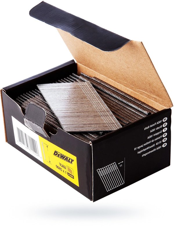 Dewalt gwozdzie 16ga do magazynka nachylonego 20°, 63 mm stal ss304