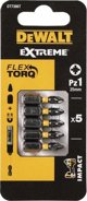 DeWalt Μύτες Κατσαβιδιού Impact Torsion PH3 25mm, Σετ 5 Τεμαχίων DT7386T-QZ
