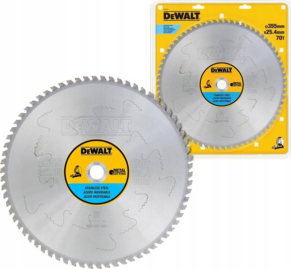 Dewalt Δίσκος Κοπής Μετάλλου 355mm x 25.4mm 70T για Σταθερό Πριόνι (DT1927)