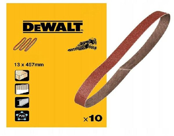 DEWALT PASY BEZK.  13x457mm  P120  /10szt. DO DCM200