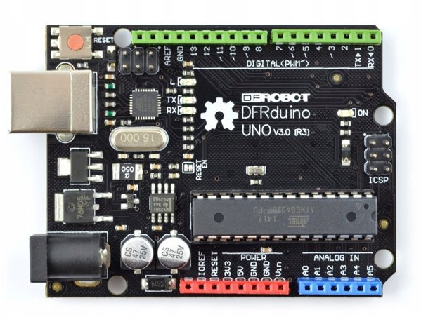 Dfrobot DFRduino Uno v3 - suderinamas su Arduino