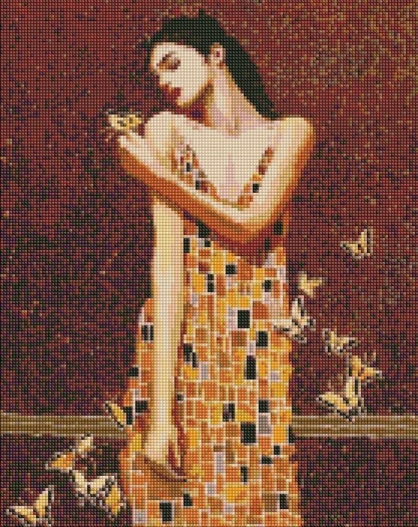 Diamentowa mozaika - W objeciach motyli 40x50cm