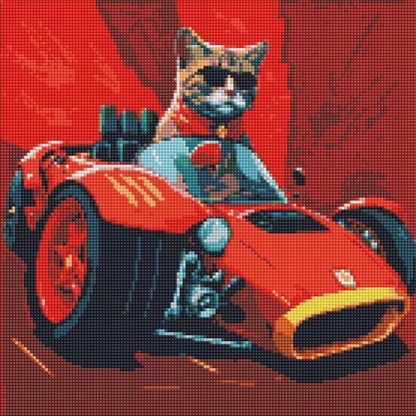 Diamentowa mozaika - Zycie z predkoscia 40x40cm