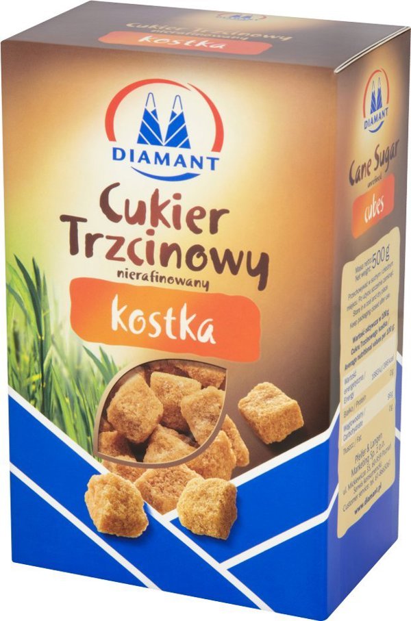 Diamant CUKIER W KOSTKACH 500 G TRZCINOWY