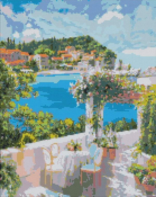 Διαμαντένιο Μωσαϊκό - Πρωινό στη Θάλασσα 40x50cm