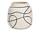 ΔΙΑΚΌΣΜΗΤΙΚΆ ΣΤΟΙΧΕΊΑ VASE CERAMIC WHITE, BLACK (W/H/D) 16X15X16CM 4007698470173