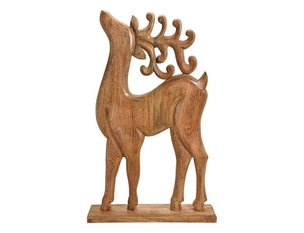 ΔΙΑΚΌΣΜΗΣΗ & DECO ΣΕ ΕΟΡΤΑΣΤΙΚΌ ΠΝΕΎΜΑ DEER MANGOWOOD BROWN 58X94X13CM 4007698070281