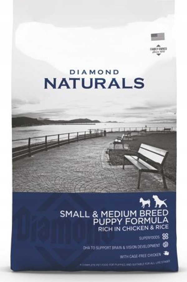 DIAMOND PET FOODS Diamond Naturals Small & Medium puppy chicken & Rice 15 kg