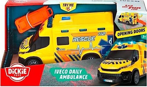 Dickie Pojazdy SOS Iveco Ambulans, 18 cm