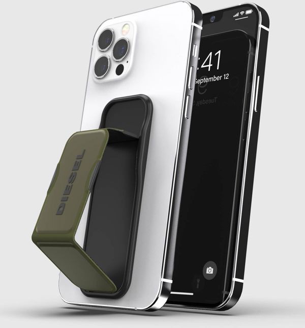 Diesel Grip & Stand Δαχτυλίδι για Smartphone & Tablet - Καθολική Βάση Στήριξης, Μαύρο