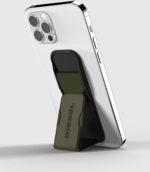 Diesel Grip & Stand Δαχτυλίδι για Smartphone & Tablet - Καθολική Βάση Στήριξης, Μαύρο