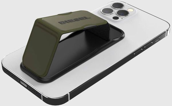 Diesel Grip & Stand Δαχτυλίδι για Smartphone & Tablet - Καθολική Βάση Στήριξης, Μαύρο