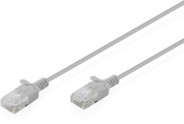 Digitus Καλώδιο Δικτύου CAT6 U/UTP Slim Patch 0.5m Γκρι