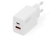 DIGITUS USB Ladeger�t 20W 1x USB-C 1x USB-A Weiss