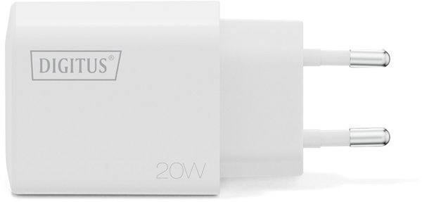 DIGITUS USB Ladeger�t 20W 1x USB-C 1x USB-A Weiss