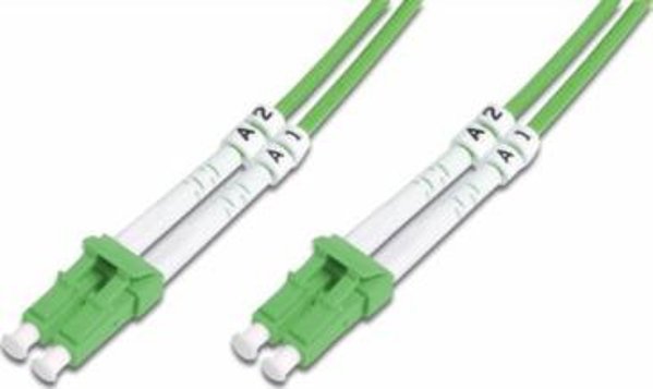 Digitus Οπτικό Καλώδιο Patch LC/LC OM5 50/125µ Duplex 10m, LSZH, Πράσινο