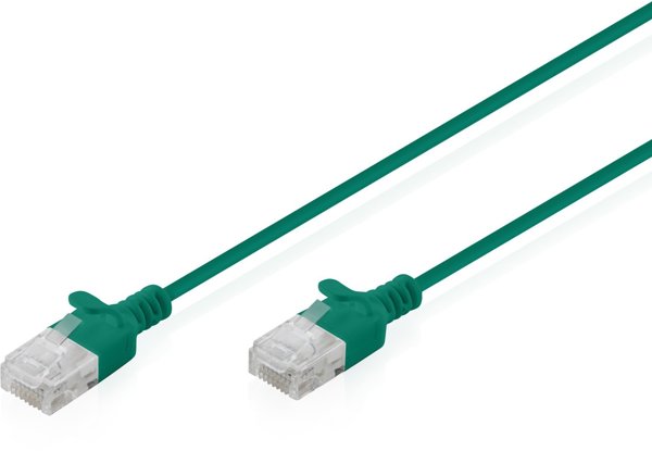 Digitus Καλώδιο Δικτύωσης CAT6 U/UTP Slim Patch 0.5m Γκρι