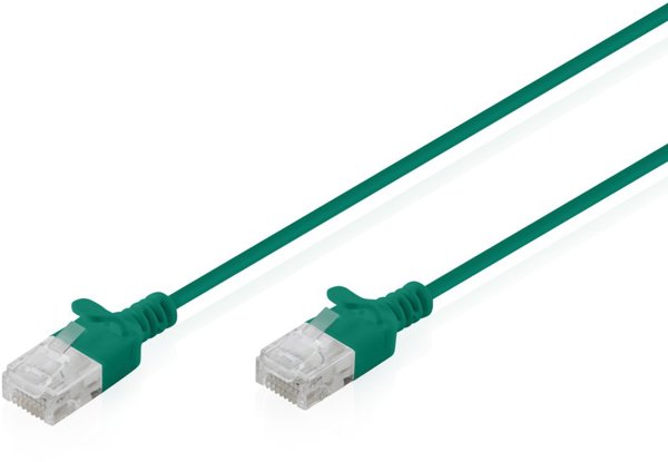 Digitus Καλώδιο Δικτύωσης CAT6 U/UTP Slim Patch 2m - Γκρι