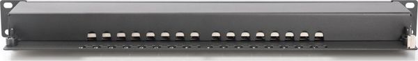 Digitus Patch Panel 19" 1U 16x RJ45 Cat.6 Θωρακισμένο (DN-91616S-B)