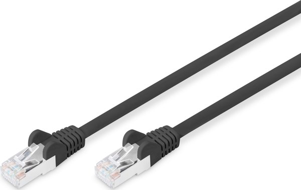Καλώδιο Patch Digitus CAT6 RJ45 S-FTP 10m, AWG 27/7, LSZH, Μαύρο