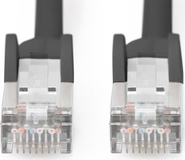 Καλώδιο Patch Digitus CAT6 RJ45 S-FTP 10m, AWG 27/7, LSZH, Μαύρο