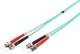 Digitus Καλώδιο Δικτύωσης Fiber Optic Patch Cord, ST/ST, Multimode OM3, 50/125 μm, Duplex, 10m, Μπλε