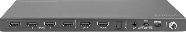 Digitus HDMI Matrix Switch 4x2, 4K/60Hz, HDMI 2.0, HDCP 2.2, 18 Gbps