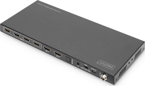Digitus HDMI Matrix Switch 4x2, 4K/60Hz, HDMI 2.0, HDCP 2.2, 18 Gbps