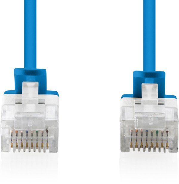 Digitus Καλώδιο Δικτύωσης CAT6 U/UTP Slim Patch, 2m, Μπλε