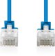 Digitus Καλώδιο Δικτύωσης CAT6 U/UTP Slim Patch, 2m, Μπλε