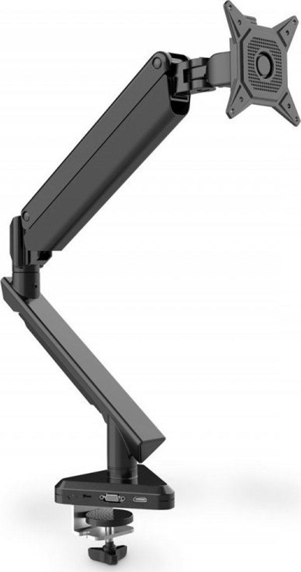 Digitus Βάση Στήριξης Οθόνης DA-90405 με Ενσωματωμένο Docking Station για Οθόνες 15" - 30", με Αμορτισέρ Αερίου και Quick-Release