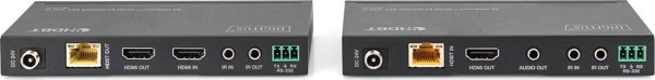 Digitus HDMI Extender Kit HDBaseT 4K/60Hz, Μετάδοση έως 150m μέσω CAT6A/7/8, Ασυμπίεστο Σήμα Υψηλής Ανάλυσης