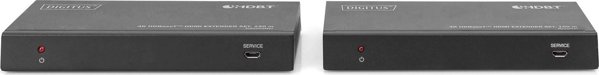 Digitus HDMI Extender Kit HDBaseT 4K/60Hz, Μετάδοση έως 150m μέσω CAT6A/7/8, Ασυμπίεστο Σήμα Υψηλής Ανάλυσης