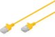 Digitus Καλώδιο Δικτύου CAT6 U/UTP Slim Patch 1m Κίτρινο
