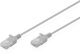 Καλώδιο Δικτύωσης Digitus CAT6 U/UTP Slim Patch, 1m, Γκρι